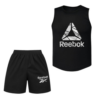 ست تاپ و شلوارک ورزشی مردانه مدل Reebok مثلثی مشکی